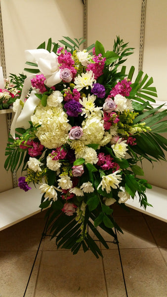 Standing Spray Premium (White Lavender and Purple )