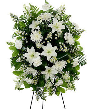 White Easel Spray (Gorgeous Mum Flowers)