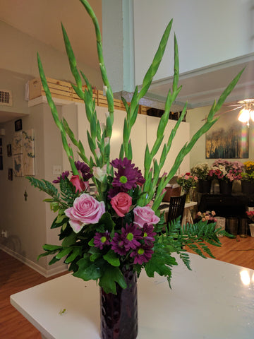 "Lavender Heart" Flower Arrangement