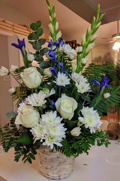 Blue & White Basket