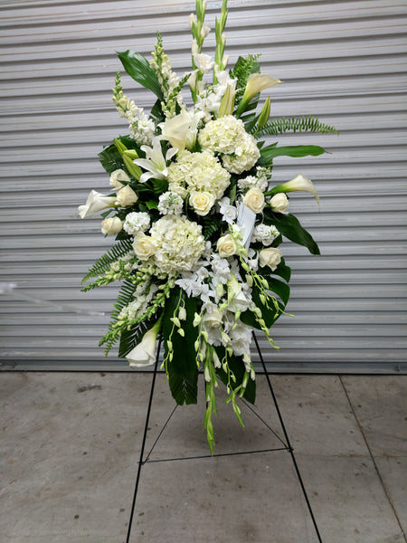 White Standing Spray