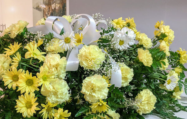 Carnations Casket Spray