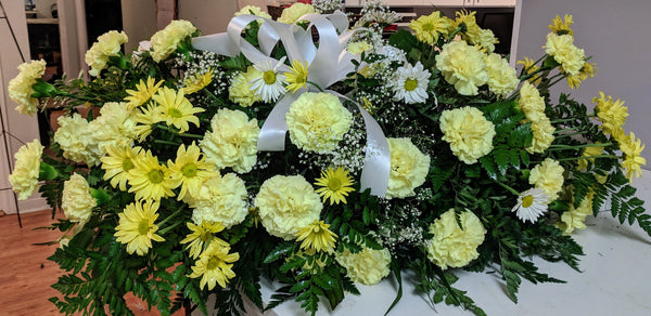 Carnations Casket Spray