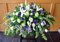 "Blue and White (Full Casket)"