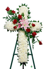 "Cross Standing Spray White"