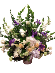 "Colorful Memories" Sympathy Flower Arrangement"