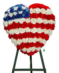 "Patriotic Heart" Standing Spray