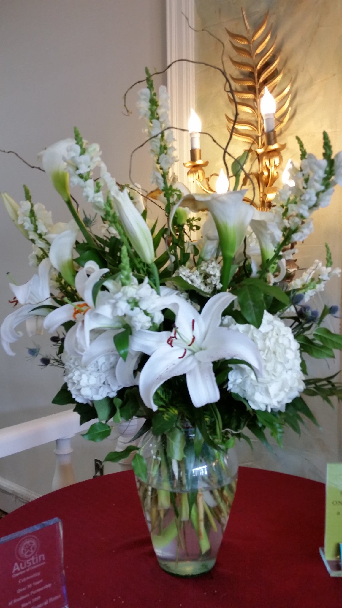 lily flower arrangements for church Regal Spirit" Display (Lilies,Hydrangeas and Calla Lilies)