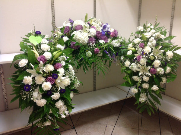 "Spirit of Love" Funeral Flower Package ( Two Easel, One Casket )