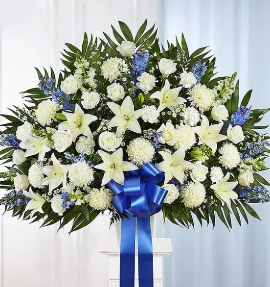 Blue and White Basket