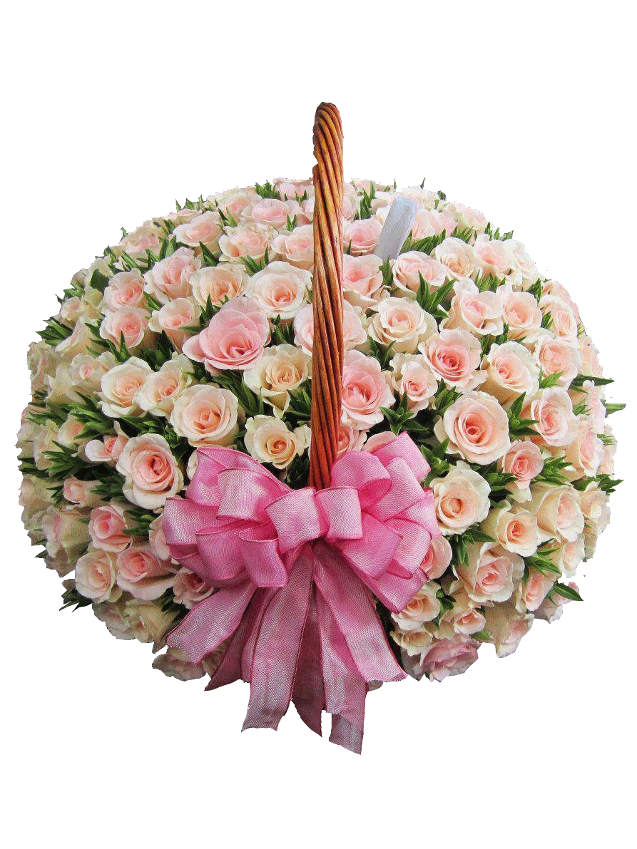 100 Rose Basket Smaller Sizes Available