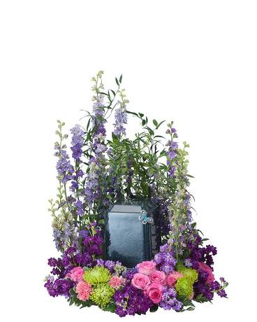 Urn Flowers (pink and purple)